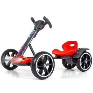 Elektrinis gokartas vaikams 6V greitis iki 5 km/h (Raudonas)